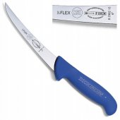 Nóż do trybowania ERGOGRIP, z ostrzem wygiętym, 15 cm, półelastyczny, niebieski, DICK 8298215